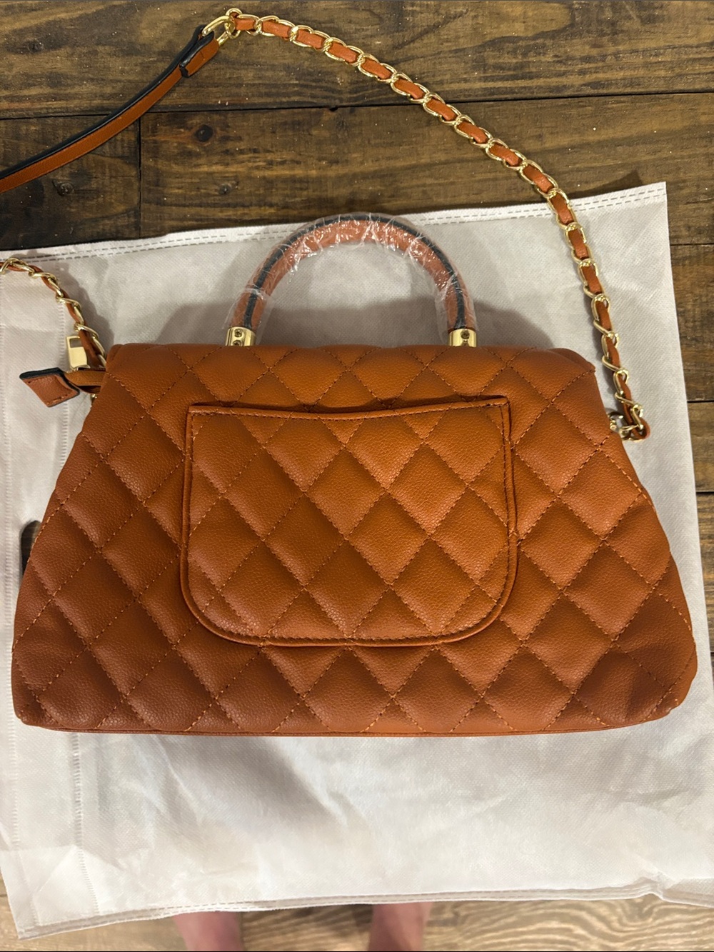 Replica Quilted Top Handle Bag - Picture 4 of 6